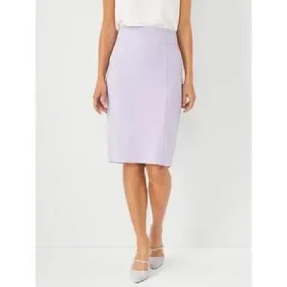Ann Taylor Petite Curvy Fit Seamed High-Waist Pencil Skirt in Bi-Stretch